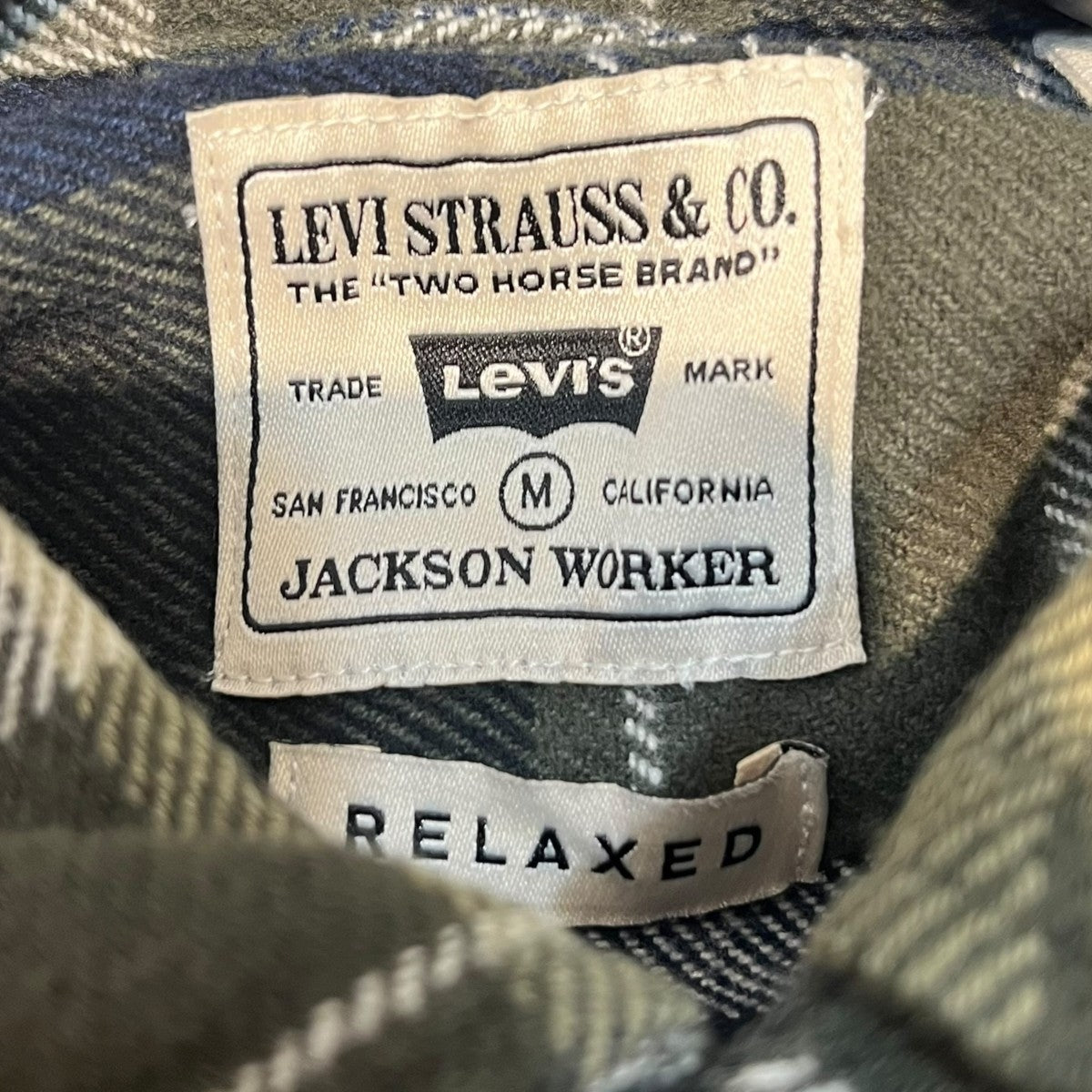 ジャクソンワーカーオーバーシャツネルシャツ19573-0288