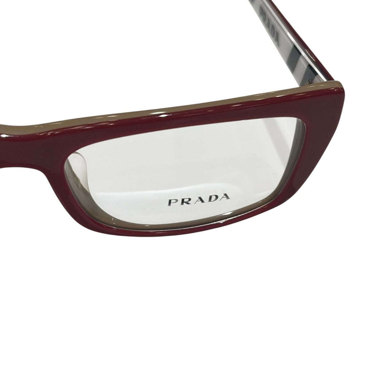 PRADA(プラダ) スクエアサングラス543-10F 543-10F レッド サイズ 52