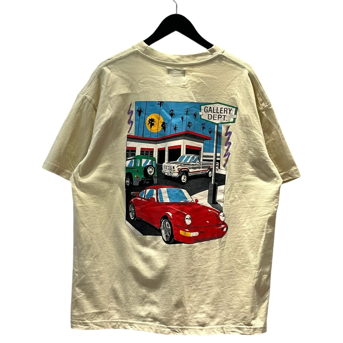 GALLERY DEPT(ギャラリー デプト) DRIVE THRU TEETシャツ アイボリー