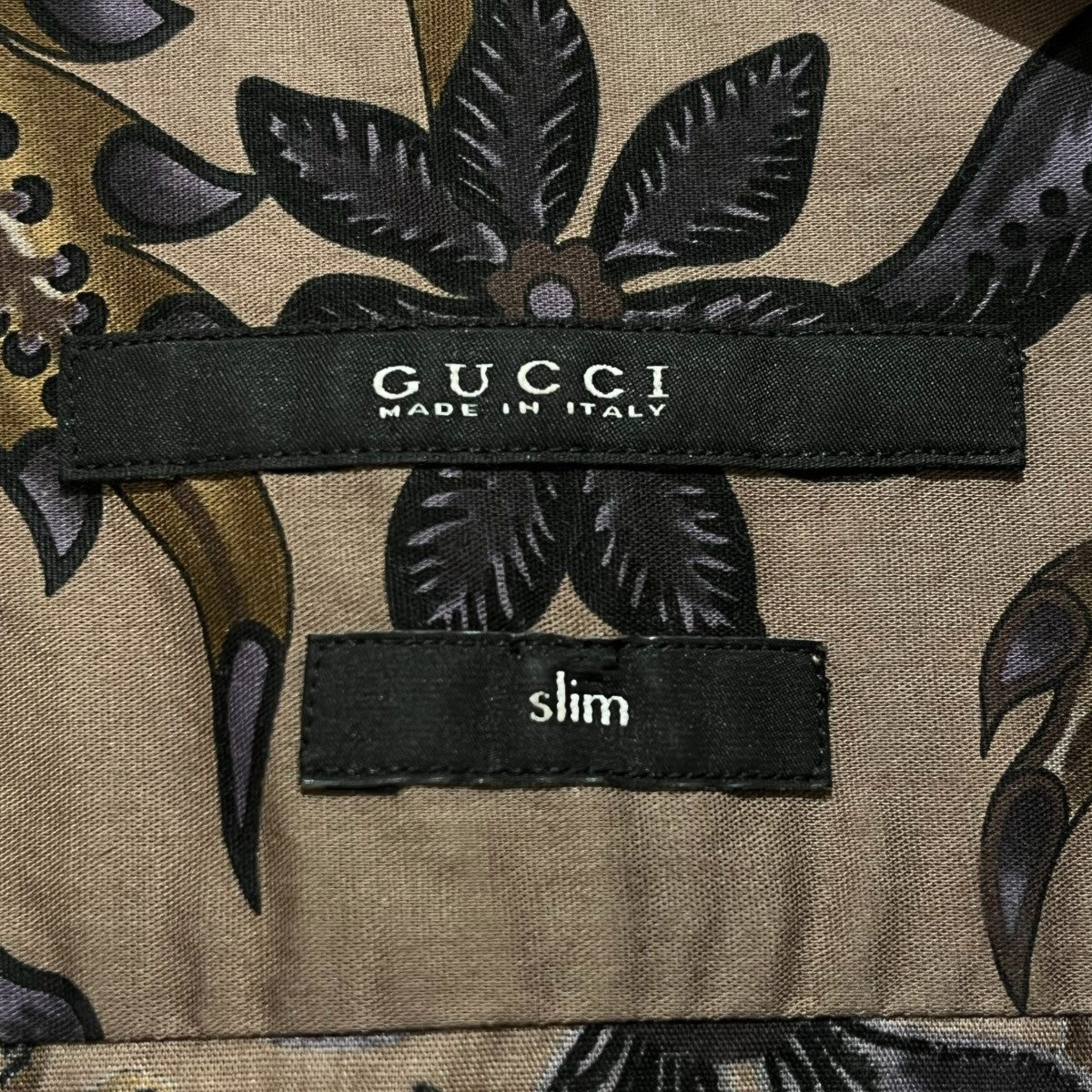 GUCCI メンズ 花柄 長袖シャツ 38/15 楽天市場】【アパレル】GUCCI グッチ Duke Yシャツ ワイシャツ 花柄