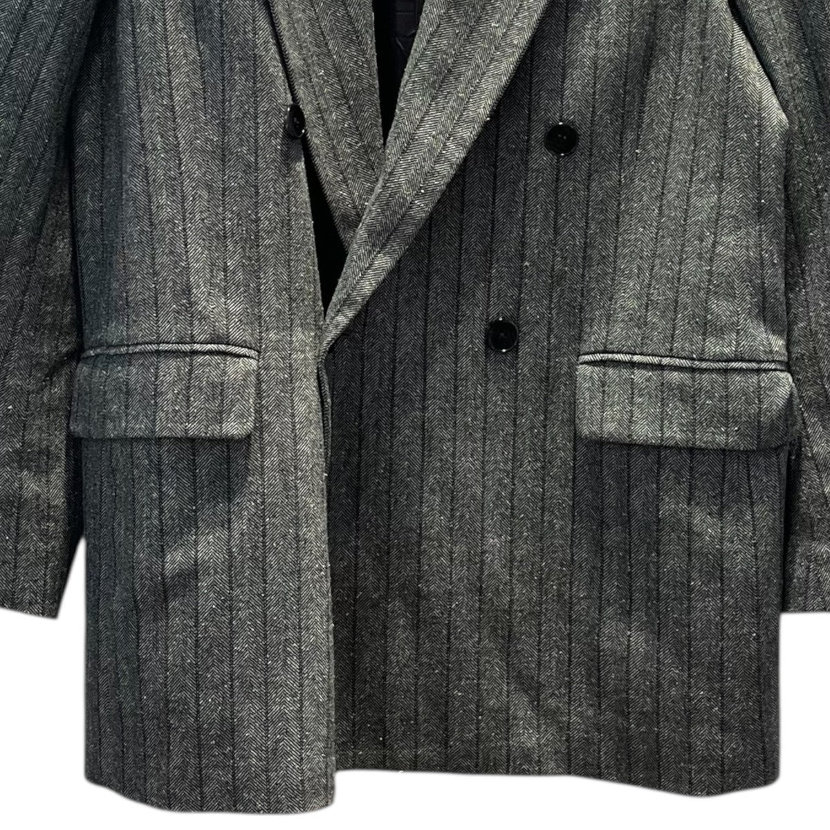 ダブルブレストツイード＆チェックジャケットヘリンボーンダブルジャケットGAV-25030