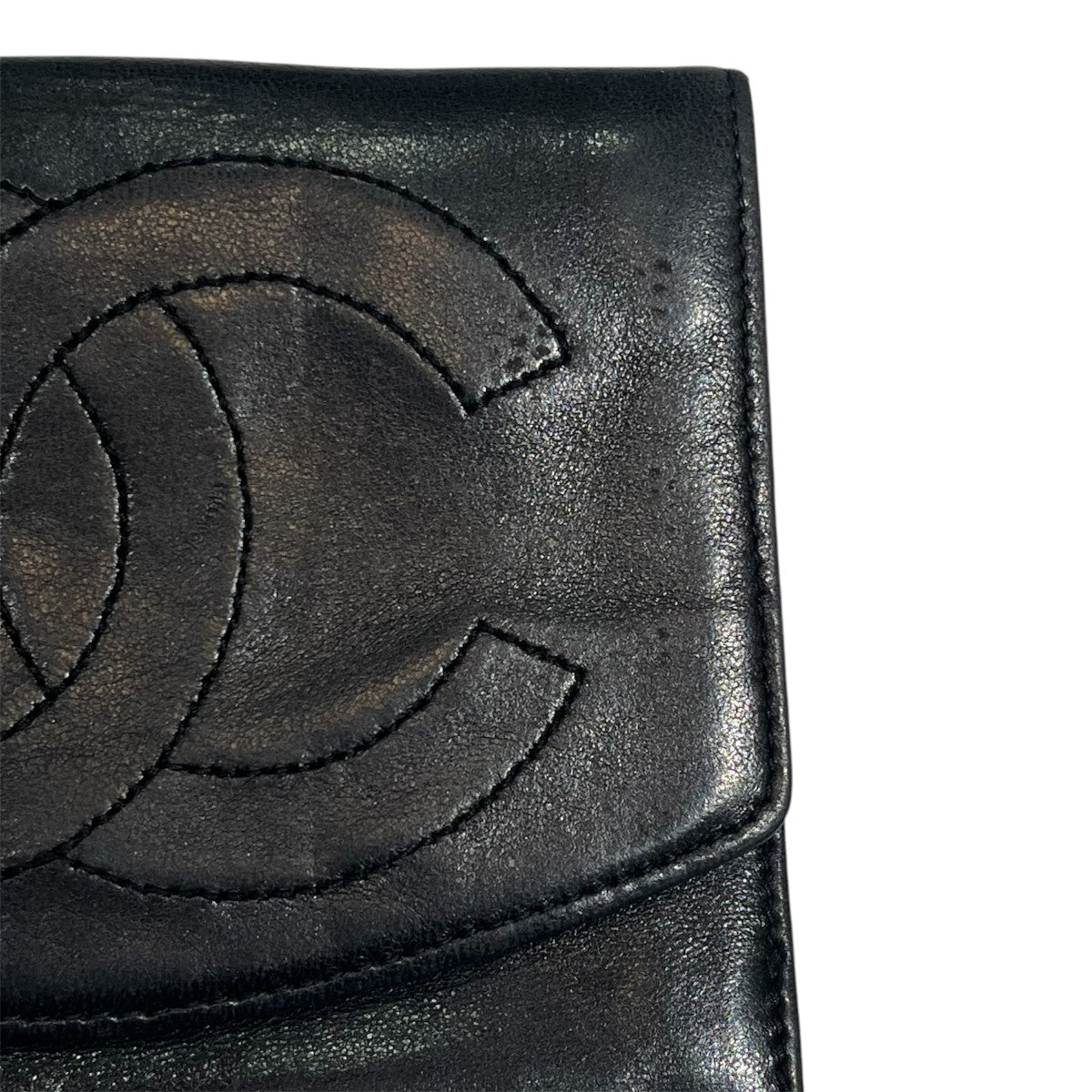 CHANEL デカココマーク ラムスキン 2つ折り財布 古着・中古-6枚目のアイテム画像