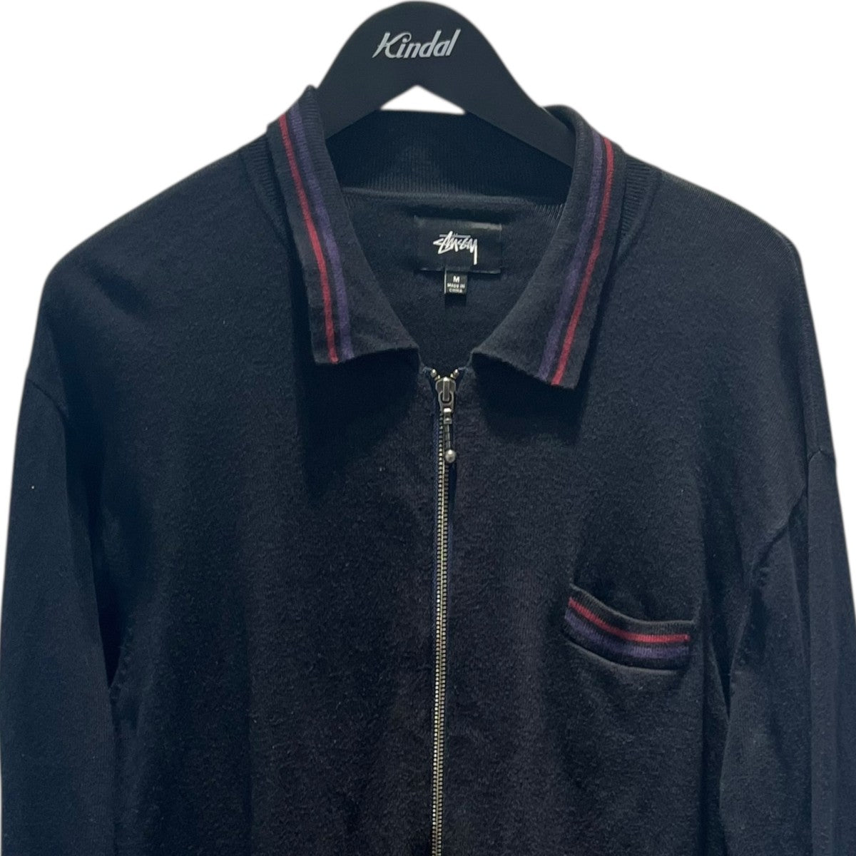 stussy(ステューシー) Perry Zip Polo Knitニットカーディガン