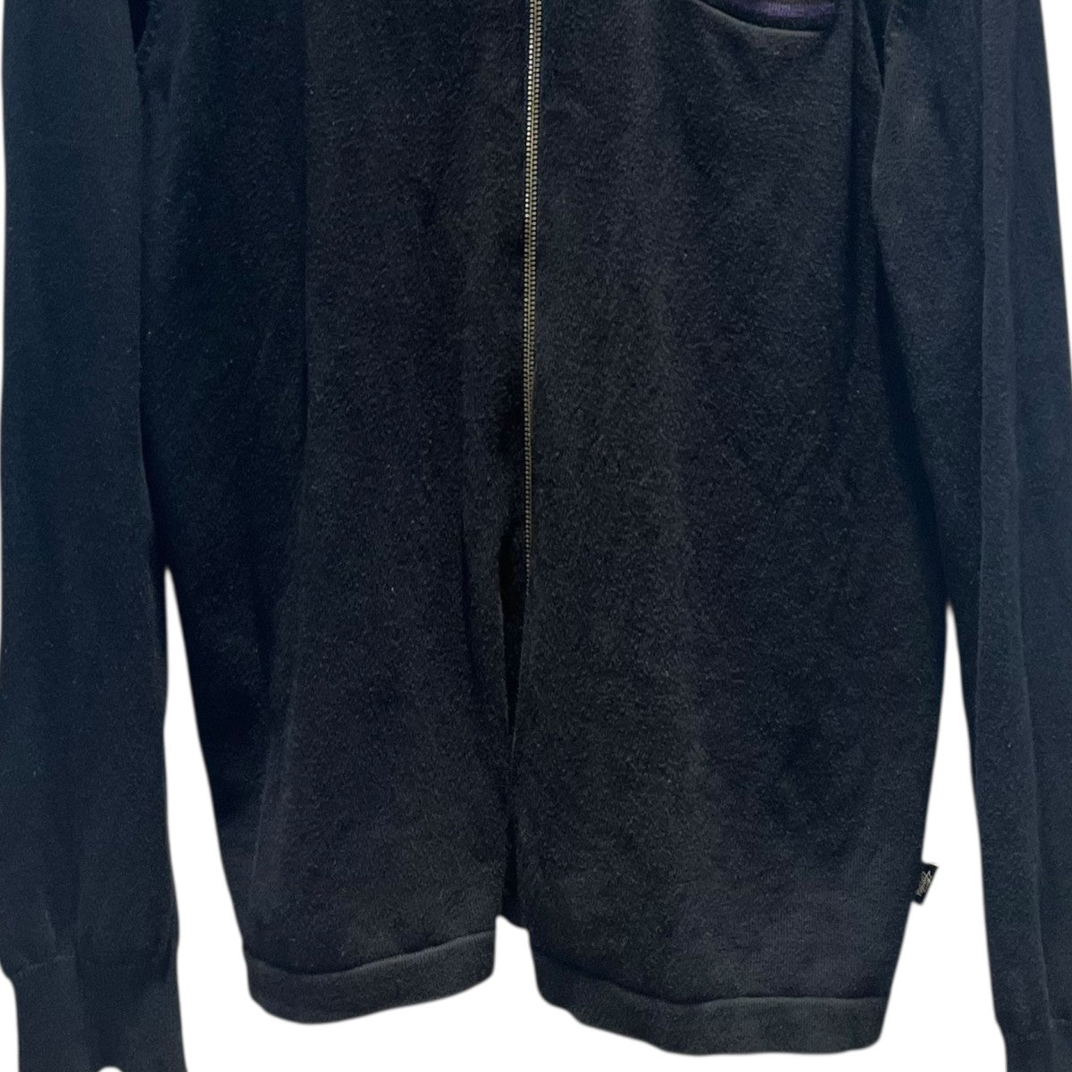 stussy Perry Zip Polo Knitニットカーディガン 古着・中古-4枚目のアイテム画像