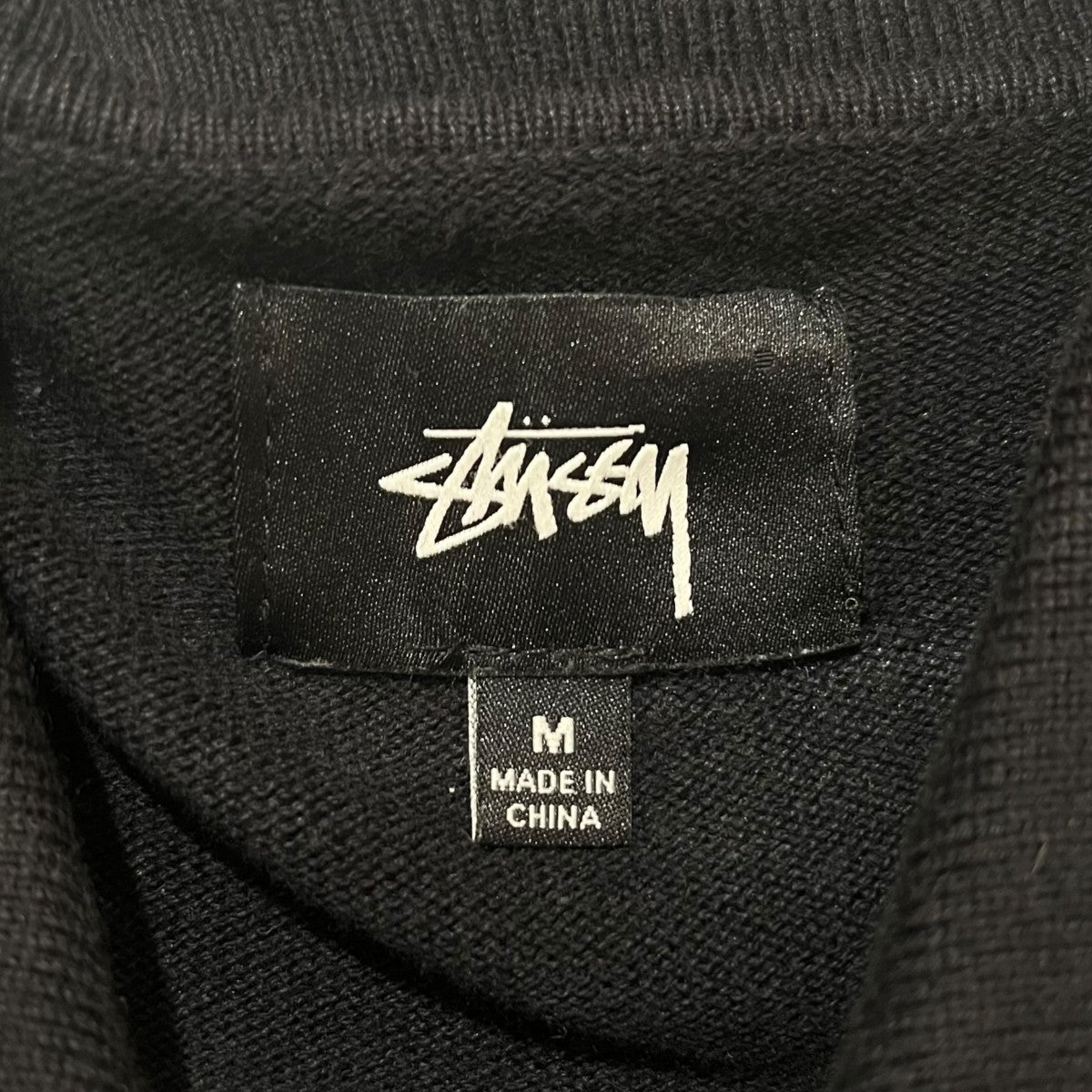 stussy Perry Zip Polo Knitニットカーディガン 古着・中古-5枚目のアイテム画像