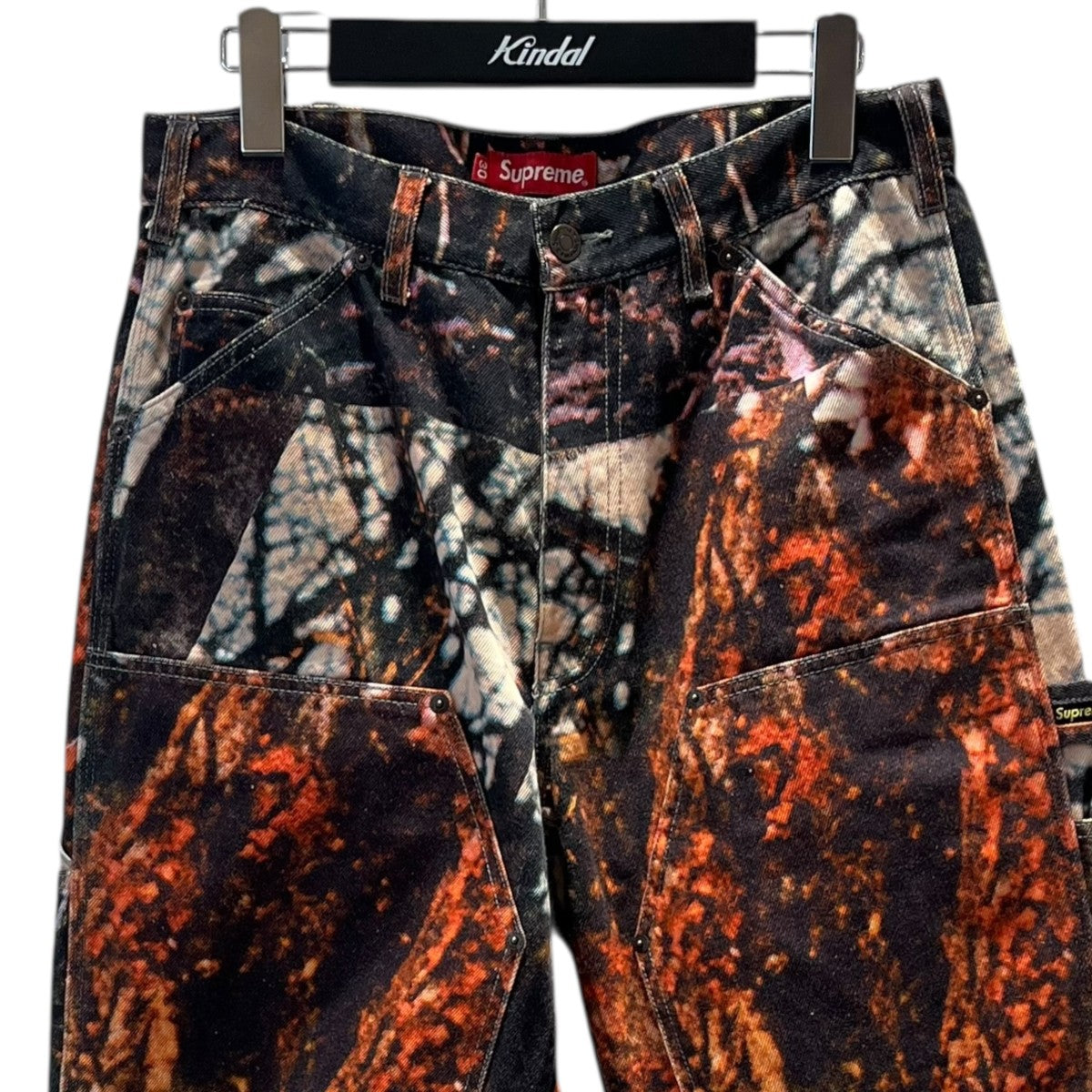 supreme Double Knee Pants シュプリーム　デニム Supreme(シュプリーム) Double Knee Denim Painter Pants総柄デニム