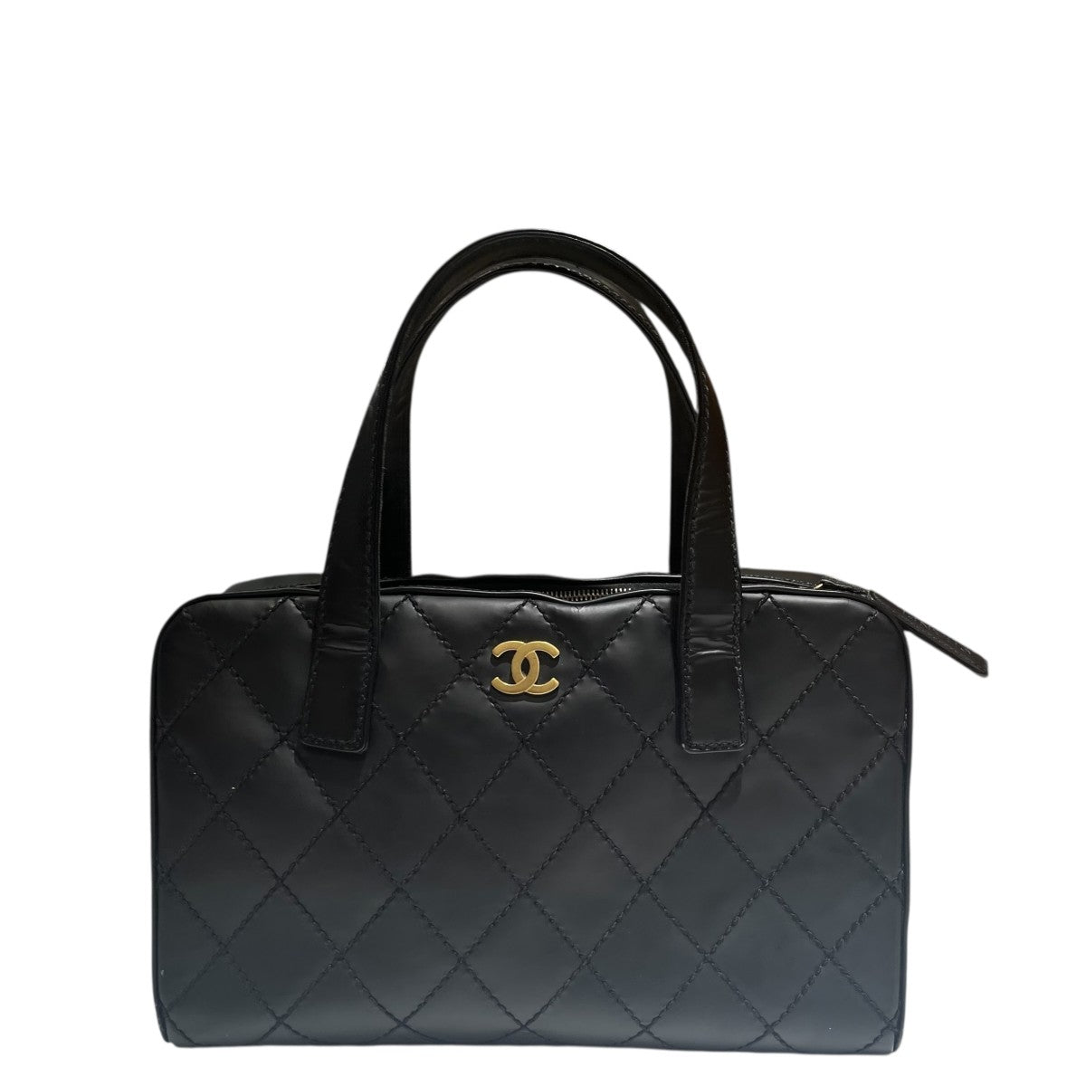 CHANEL(シャネル) ワイルドステッチハンドバッグ 834**** ブラック
