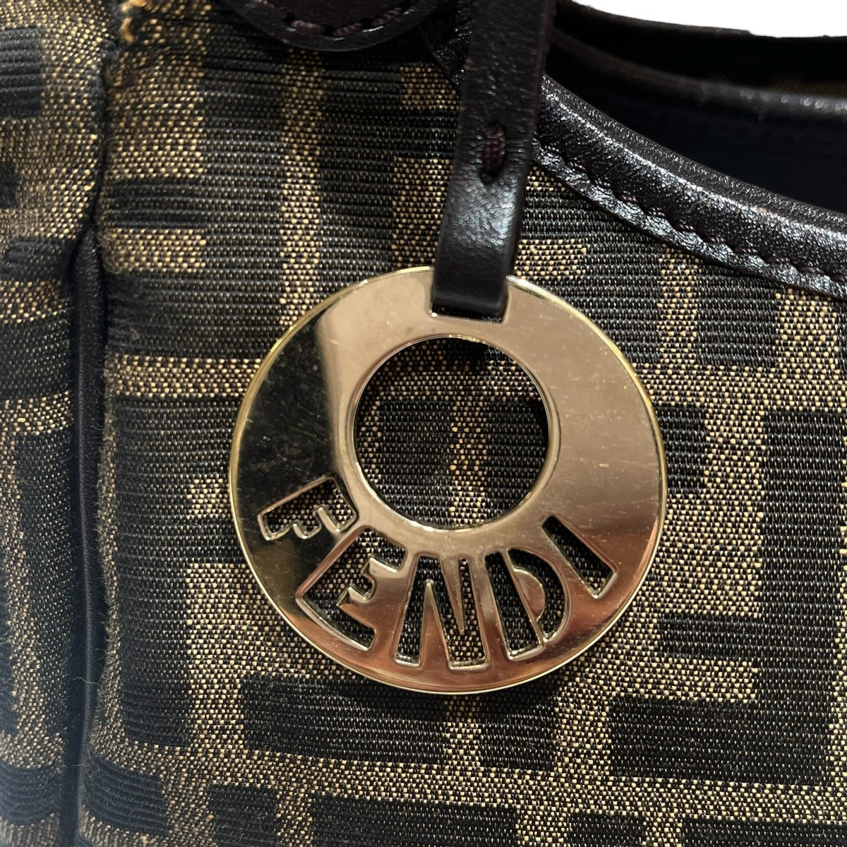 FENDI(フェンディ) ズッカ柄ハンドバッグ8BH156 8BH156 - ブラウン