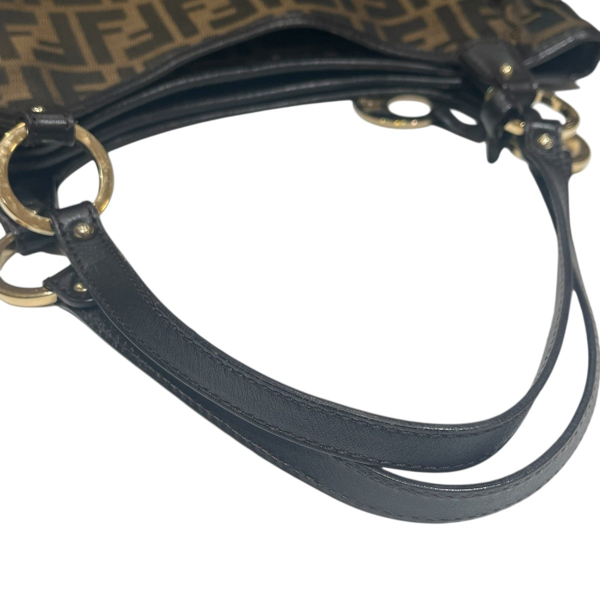 FENDI(フェンディ) ズッカ柄ハンドバッグ8BH156 8BH156 - ブラウン