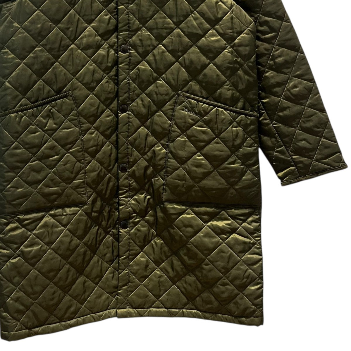 24AWlong quilted jacket中綿キルティングコート242MQU1800