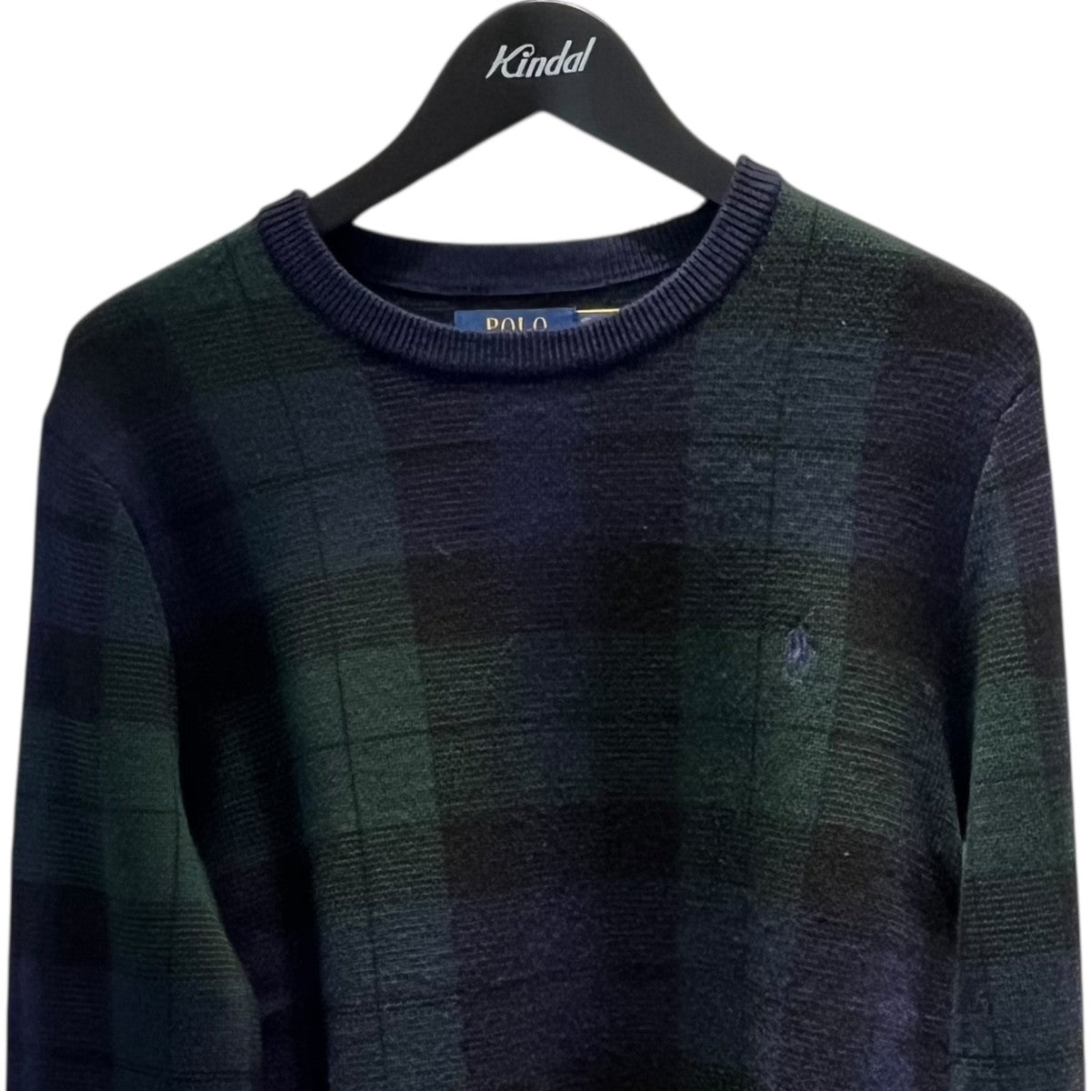 POLO RALPH LAUREN ブラックウォッチ ワンポイントセーター710959573001 古着・中古-3枚目のアイテム画像
