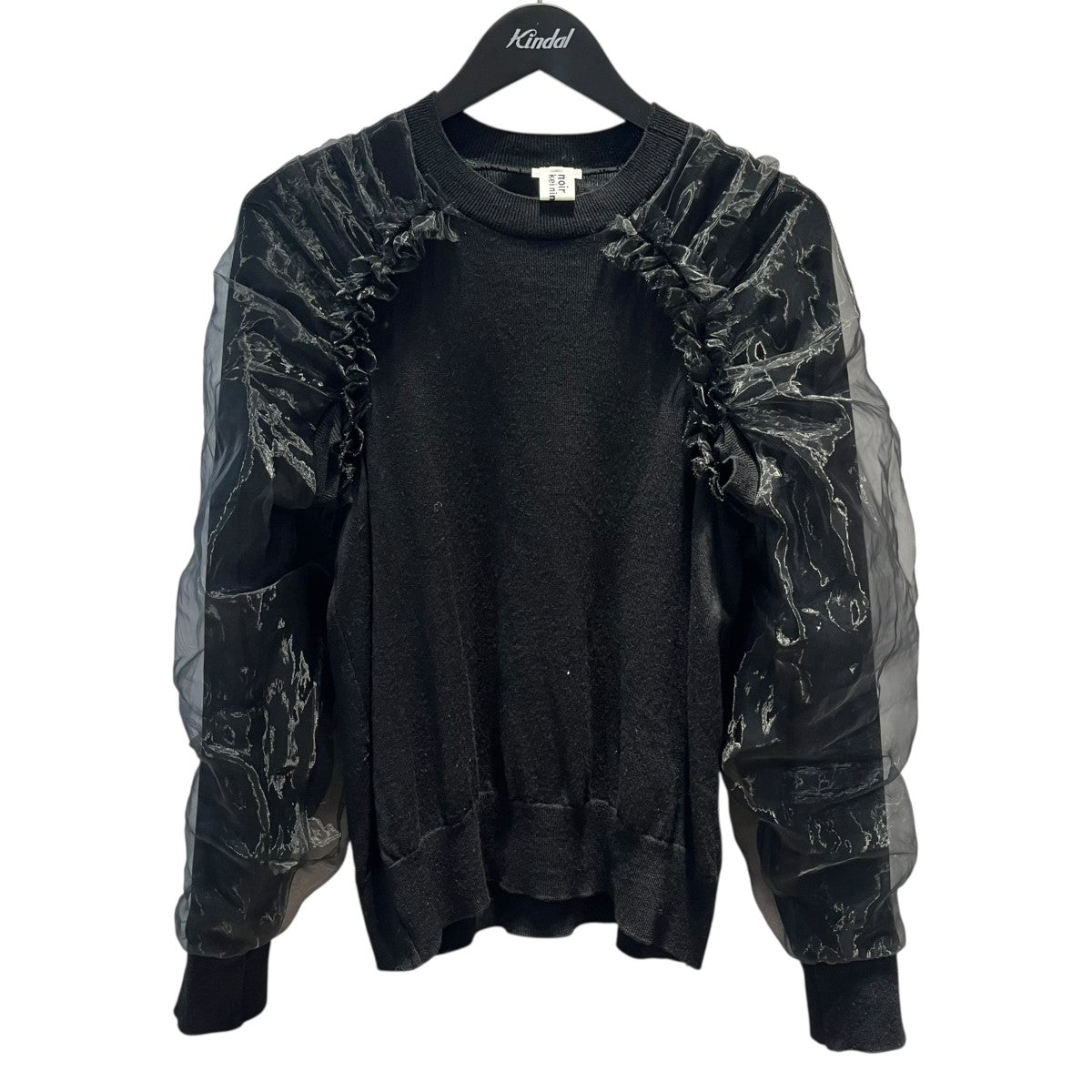 noir kei ninomiya 24SSチュールスリーブセーター3M-N001 古着・中古-1枚目のアイテム画像