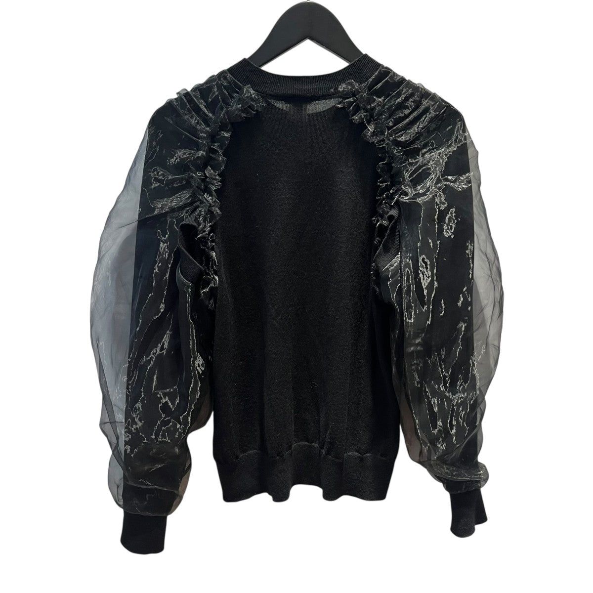noir kei ninomiya 24SSチュールスリーブセーター3M-N001 古着・中古-2枚目のアイテム画像