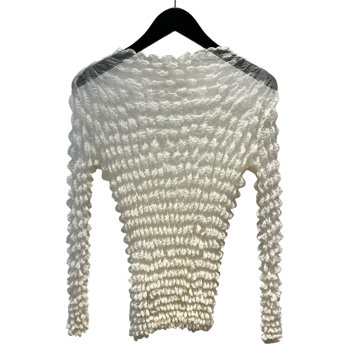 AMERI 2PIECES SHEER POPCORN TOPロングスリーブカットソー01320490130 古着・中古-2枚目のアイテム画像