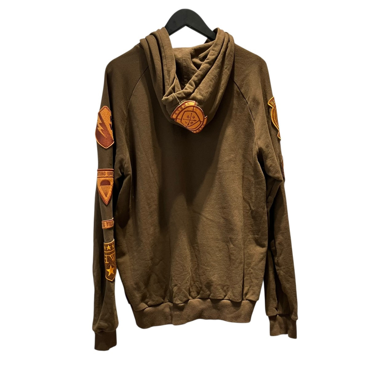 ロゴプリント・袖ワッペンパーカー92SS01