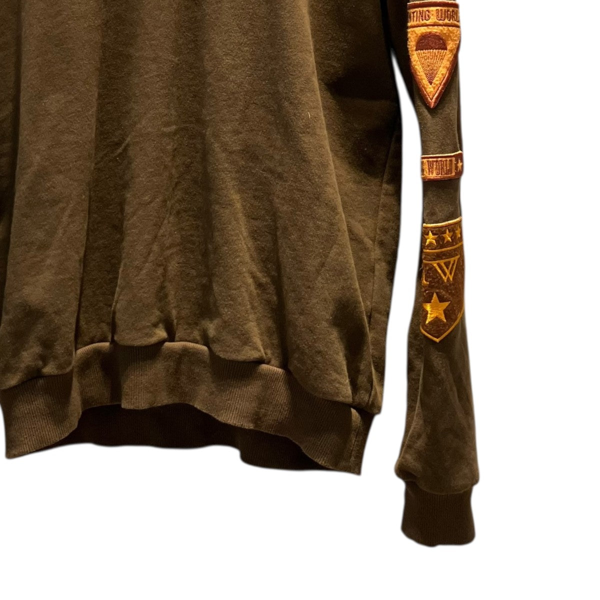 ロゴプリント・袖ワッペンパーカー92SS01