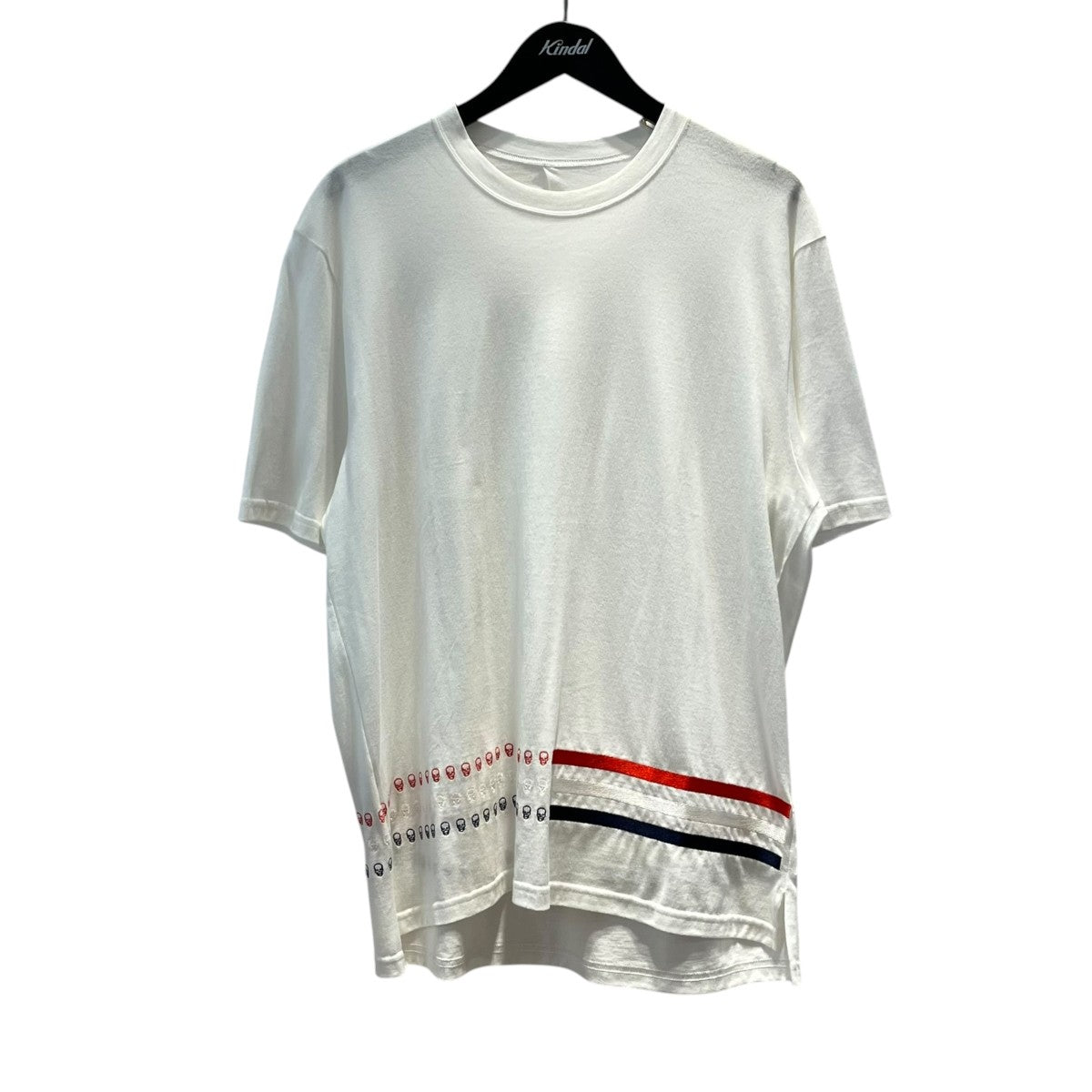 lucien pellat-finet 裾スカル刺繍Tシャツ 古着・中古-1枚目のアイテム画像