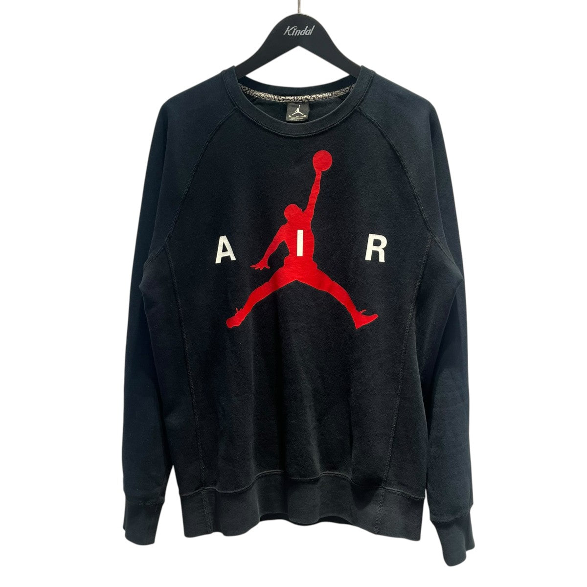 NIKE ジャンプマン グラフィック ブラッシュド クルー スウェット長袖スウェット875043-010 古着・中古-1枚目のアイテム画像