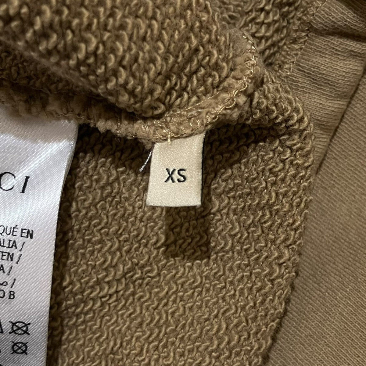 GUCCI(グッチ) ハーフジップパーカー644656 644656 ベージュ サイズ XS