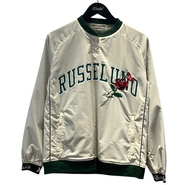 RUSSELUNO(ラッセルノ) FLAGROSE LOGO PULLOVER BLOUSONプルオーバー