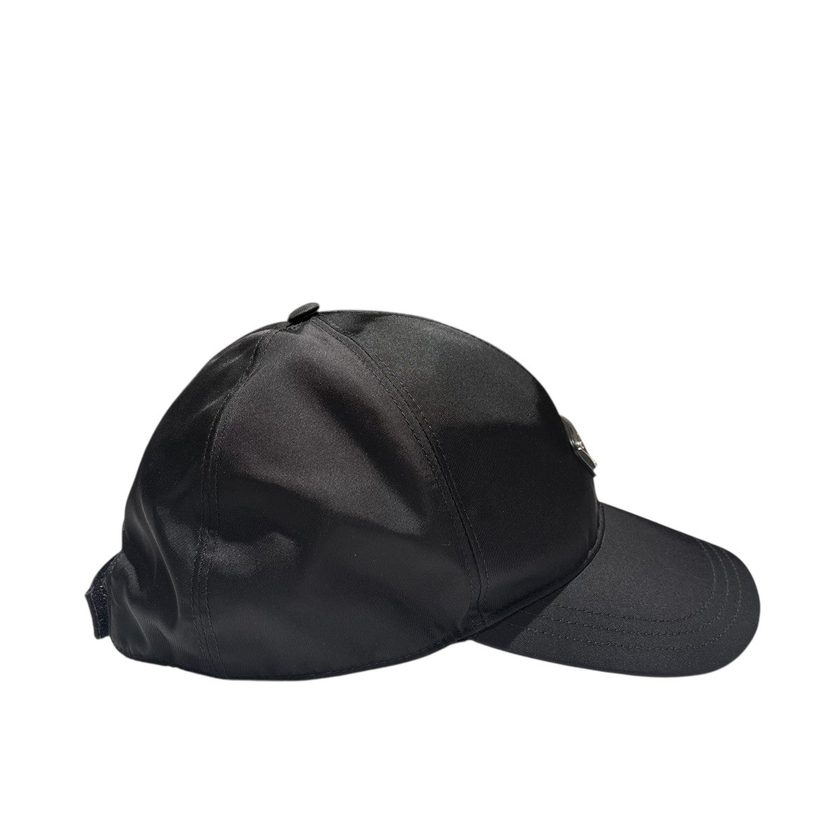 プラダ⭐︎ ナイロンキャップ PRADA(プラダ) トライアングルプレートナイロンキャップ ブラック