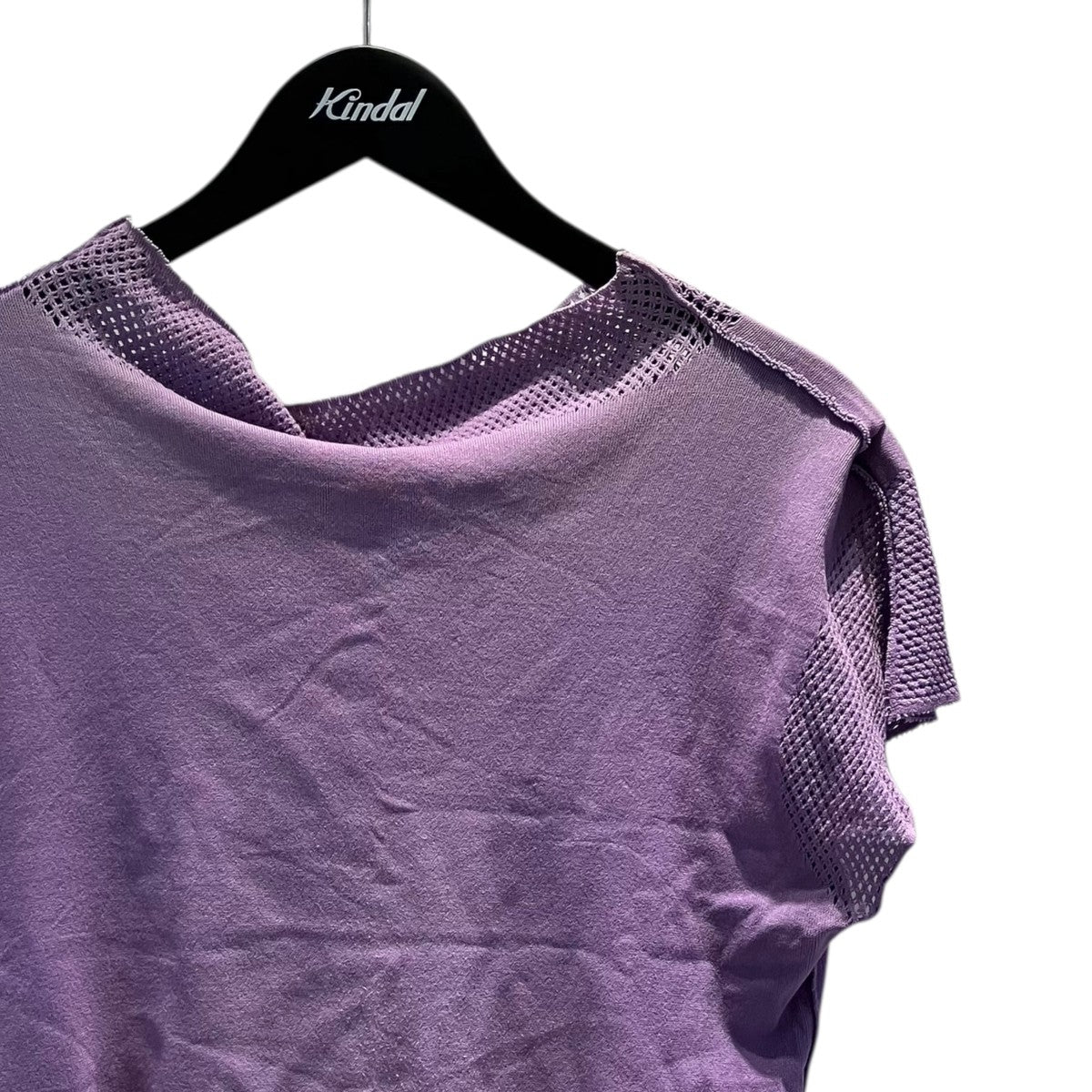 イッセイミヤケ　ビンク　ノースリーブ　カットソー　しわ加工　デザイン A-POC ISSEY MIYAKE(イッセイミヤケエイポック) ノースリーブ