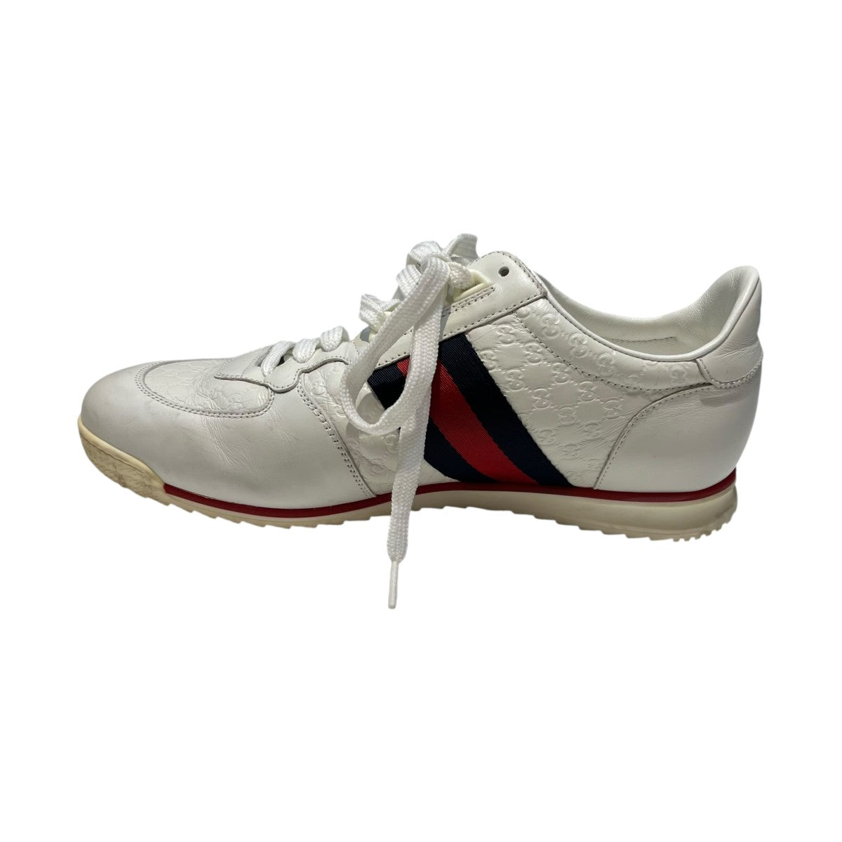 GUCCI(グッチ) マイクログッチシマ サイドラインローカットスニーカー