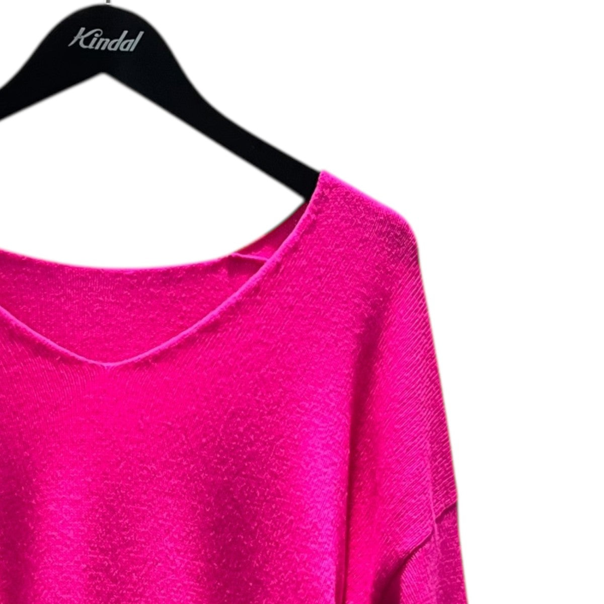 MARINA YEE KITTEN V-NECK KNIT JUMPERセーターFW24-0099-285 FUCHSIA 古着・中古-3枚目のアイテム画像