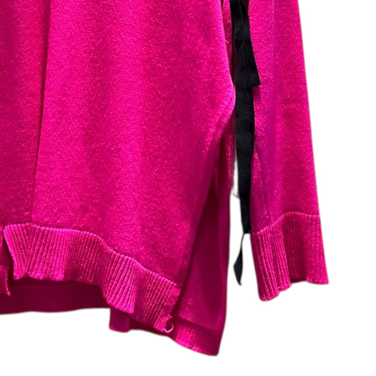 MARINA YEE KITTEN V-NECK KNIT JUMPERセーターFW24-0099-285 FUCHSIA 古着・中古-4枚目のアイテム画像