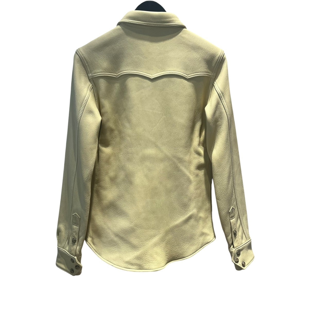 レザーウエスタンシャツ