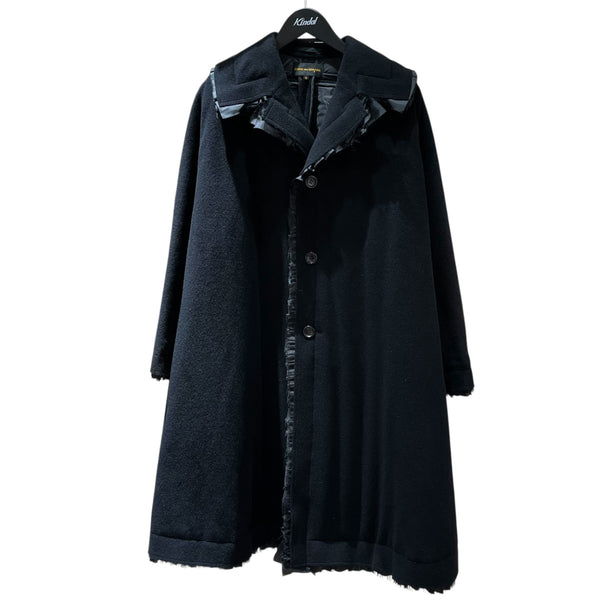 お値下げ中COMME des GARÇONS スプリングコート フリル襟 黒M COMME des GARCONS(コムデギャルソン) AD2018フリルデザイン中綿コート