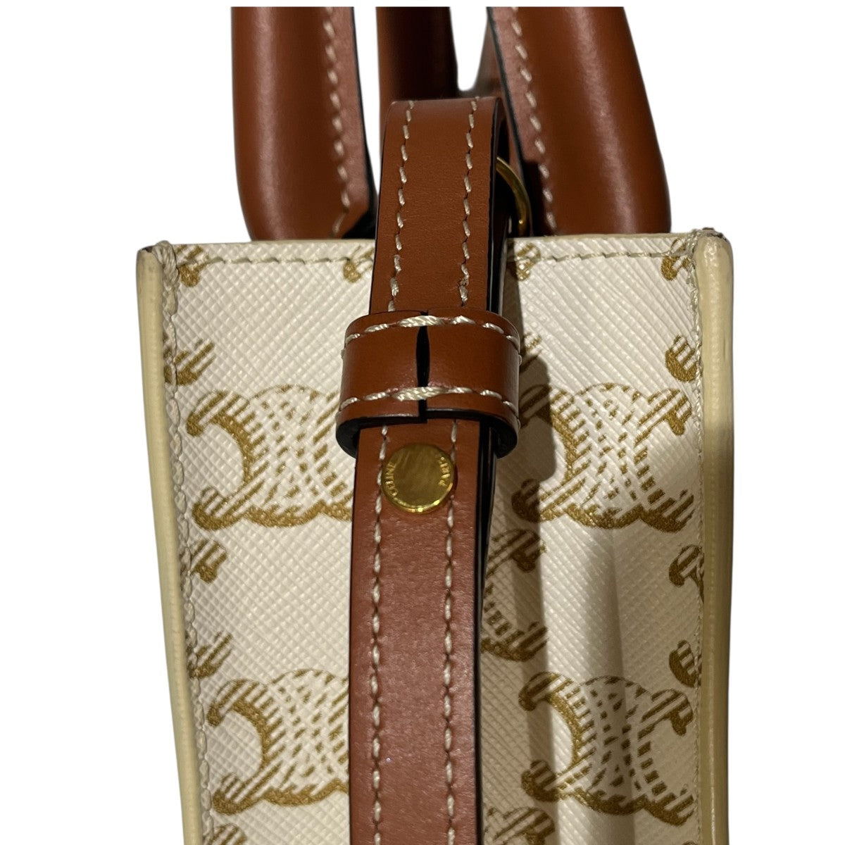 CELINE ミニバーティカルカバトリオンフ柄2WAYバッグ 古着・中古-8枚目のアイテム画像