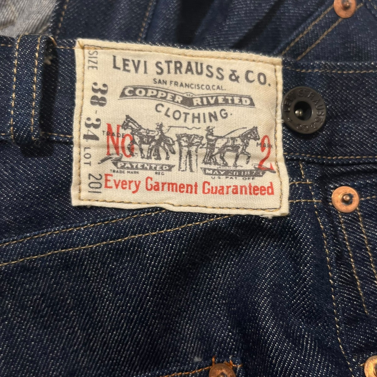 LEVI’S VINTAGE CLOTHING 1920’s LOT 201デニムパンツ001L8-0000 古着・中古-8枚目のアイテム画像
