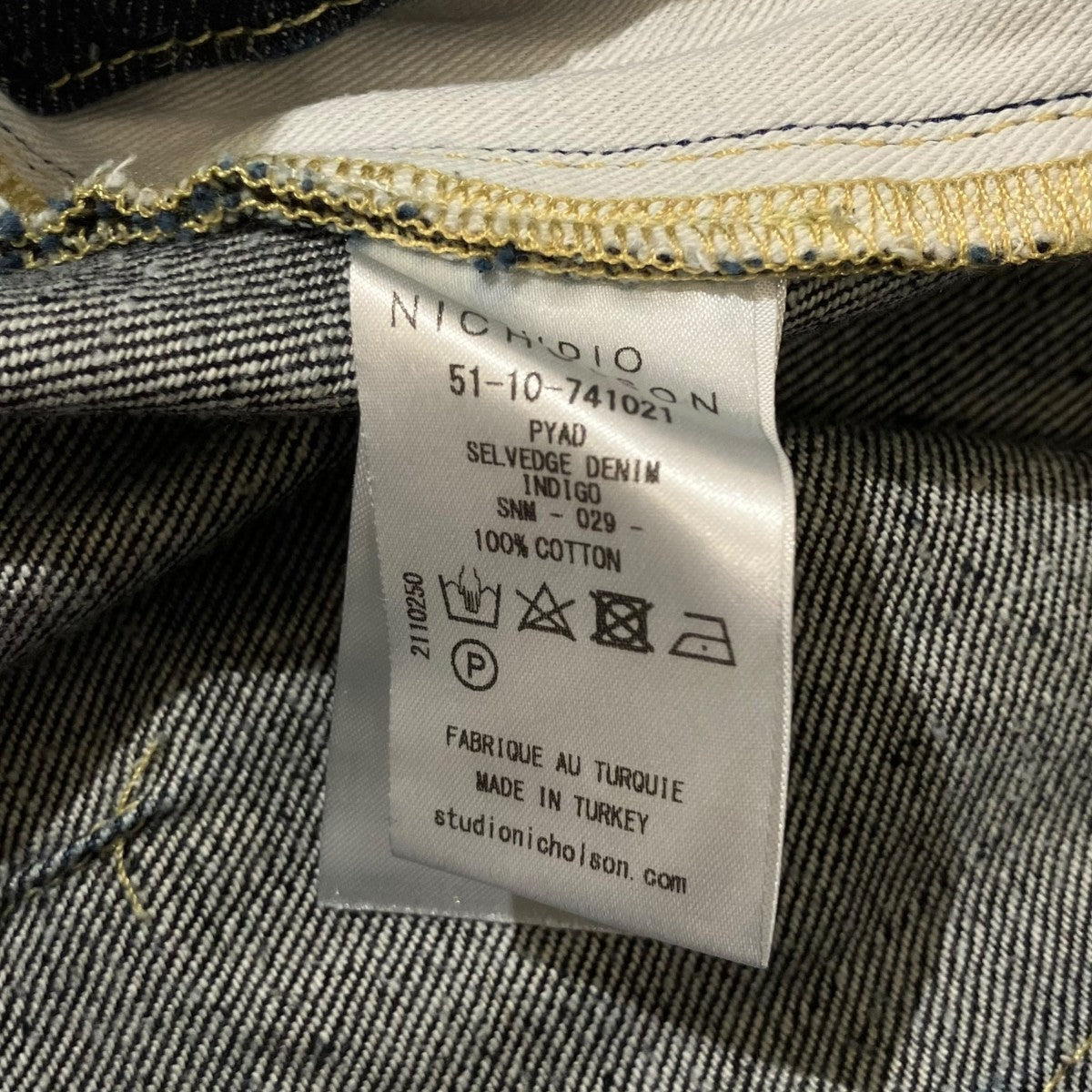 PYAD SELVEDGE DENIMデニムパンツ51-10-741021
