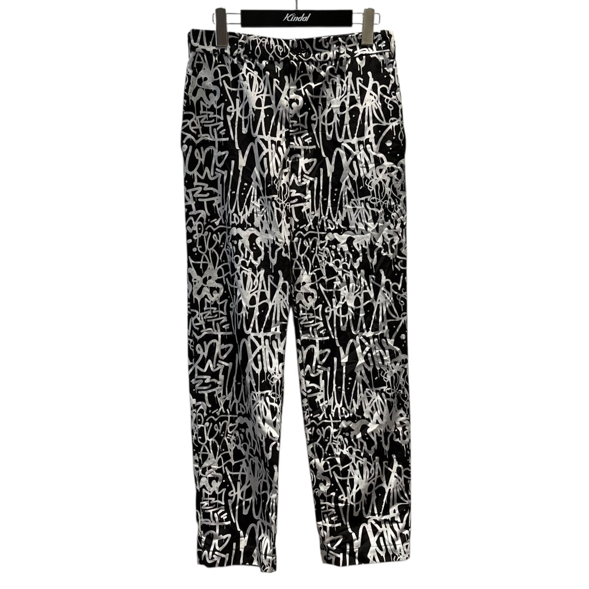 BLACK COMME des GARCONS 総柄プリントパンツ1D-P030 古着・中古-1枚目のアイテム画像