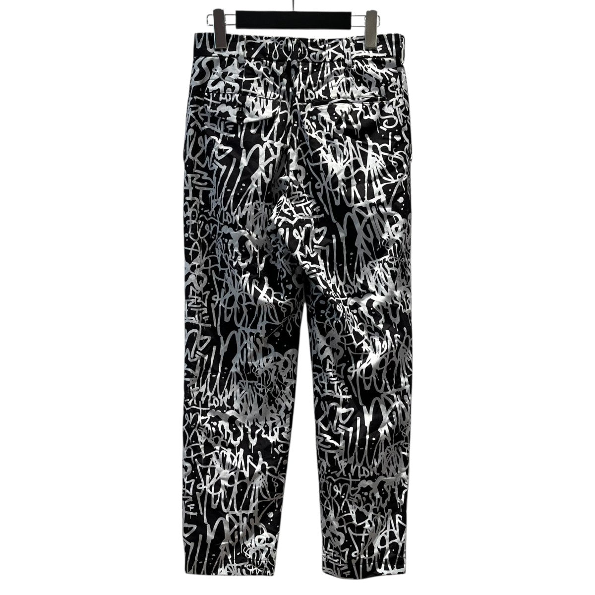 BLACK COMME des GARCONS 総柄プリントパンツ1D-P030 古着・中古-2枚目のアイテム画像