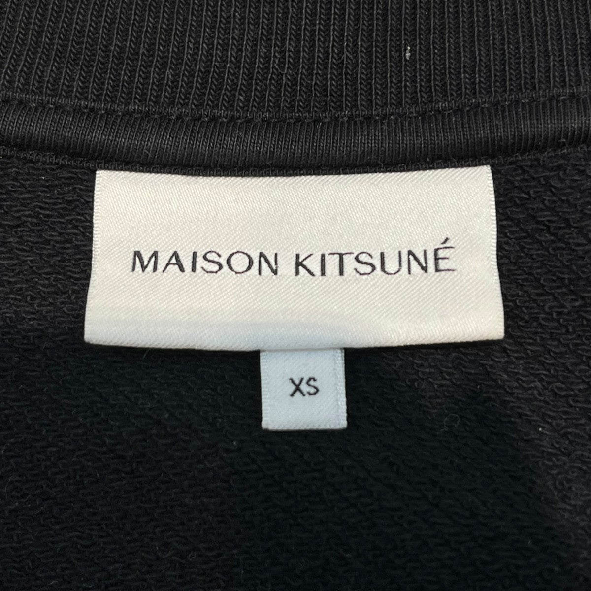 MAISON KITSUNE クルーネックスウェットMM00304kM0001 ﾎﾞｰﾙﾄﾞ ﾌｫｯｸｽﾍｯﾄﾞ ﾊﾟｯﾁ 古着・中古-4枚目のアイテム画像