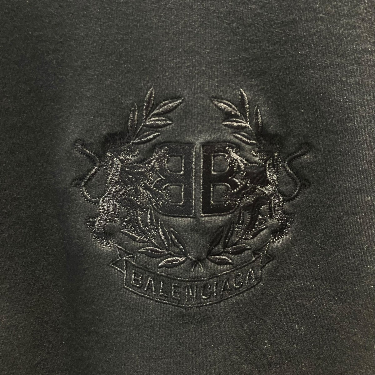 BALENCIAGA(バレンシアガ) BBロゴ刺繍モックネックスウェット656999