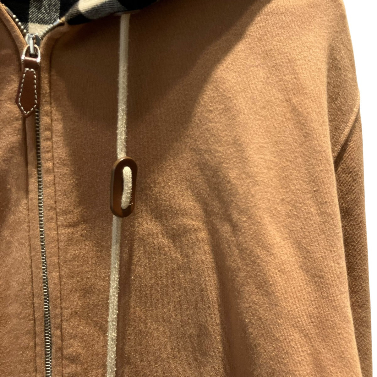 BURBERRY ティッシ期フードチェックジップパーカー8043180 古着・中古-4枚目のアイテム画像