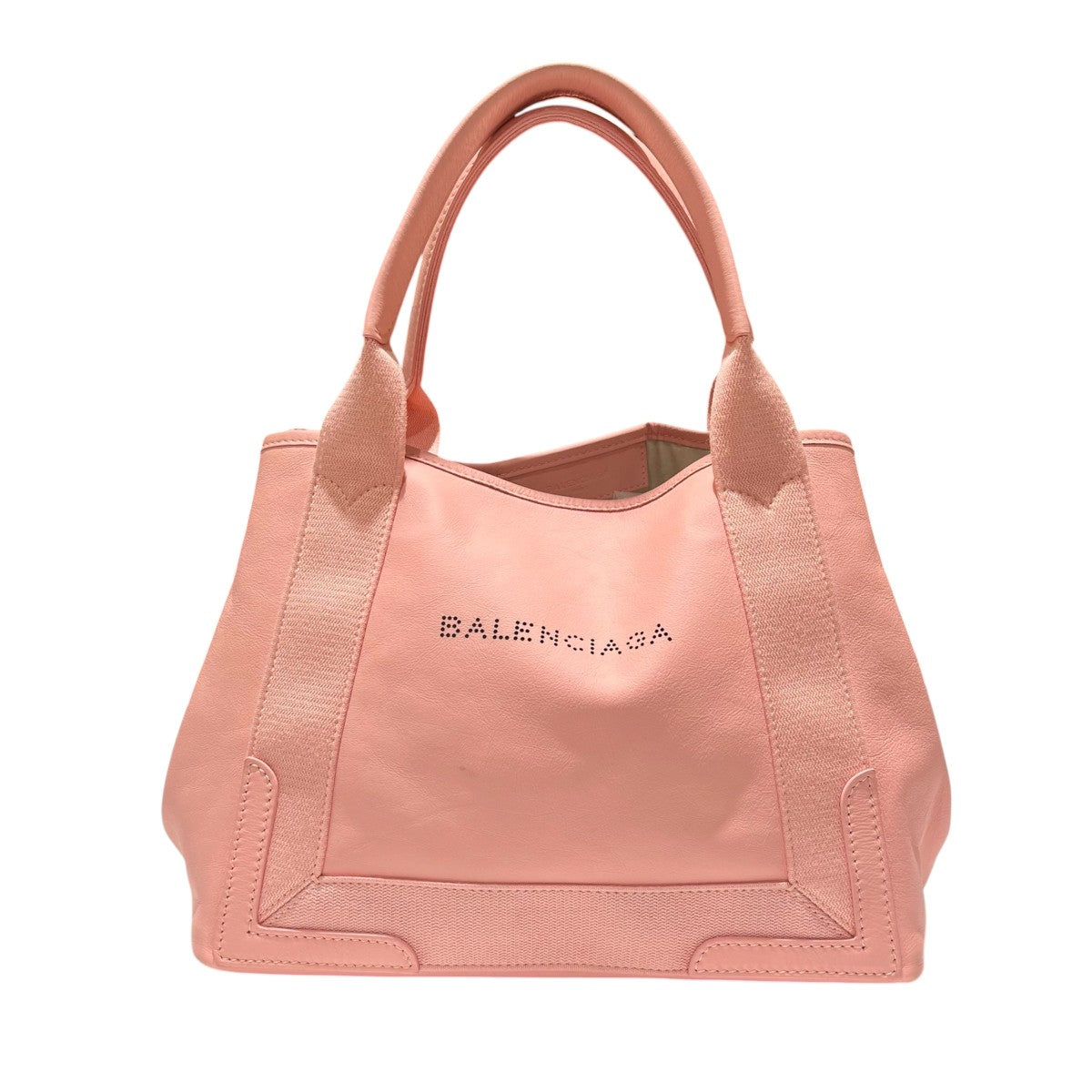 BALENCIAGA ネイビーカバス パンチングロゴ トートバッグ 339933 古着・中古-3枚目のアイテム画像