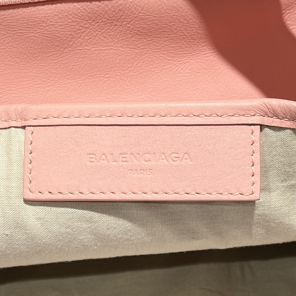 BALENCIAGA ネイビーカバス パンチングロゴ トートバッグ 339933 古着・中古-7枚目のアイテム画像
