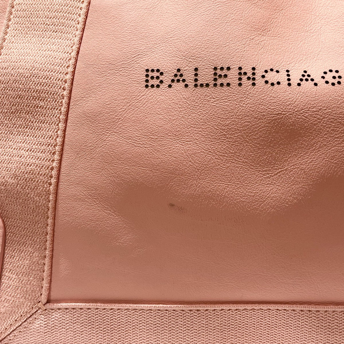 BALENCIAGA ネイビーカバス パンチングロゴ トートバッグ 339933 古着・中古-9枚目のアイテム画像