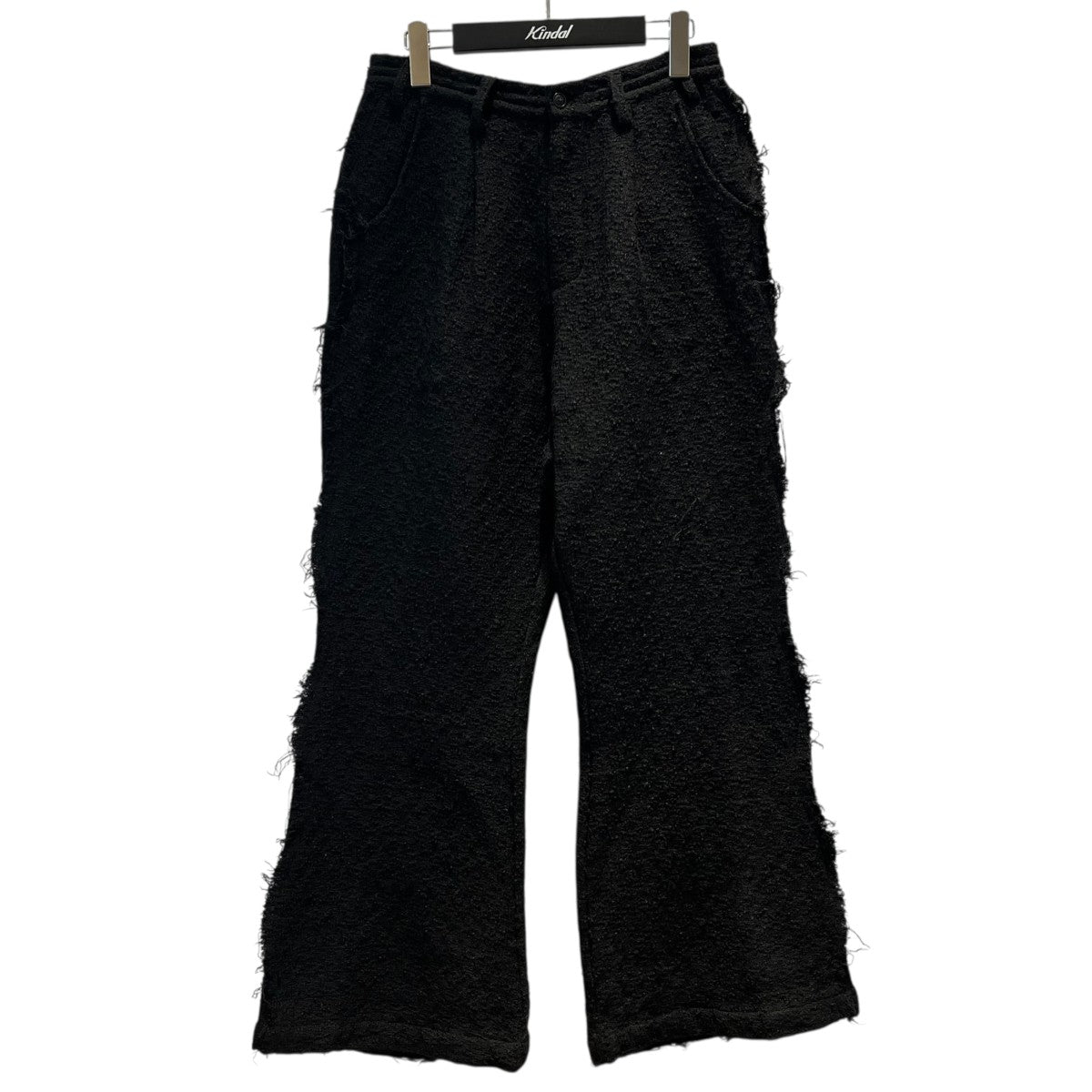 NOT CONVENTIONAL タックパンツN25-002-BLK Ivy line tweed pant 古着・中古-1枚目のアイテム画像