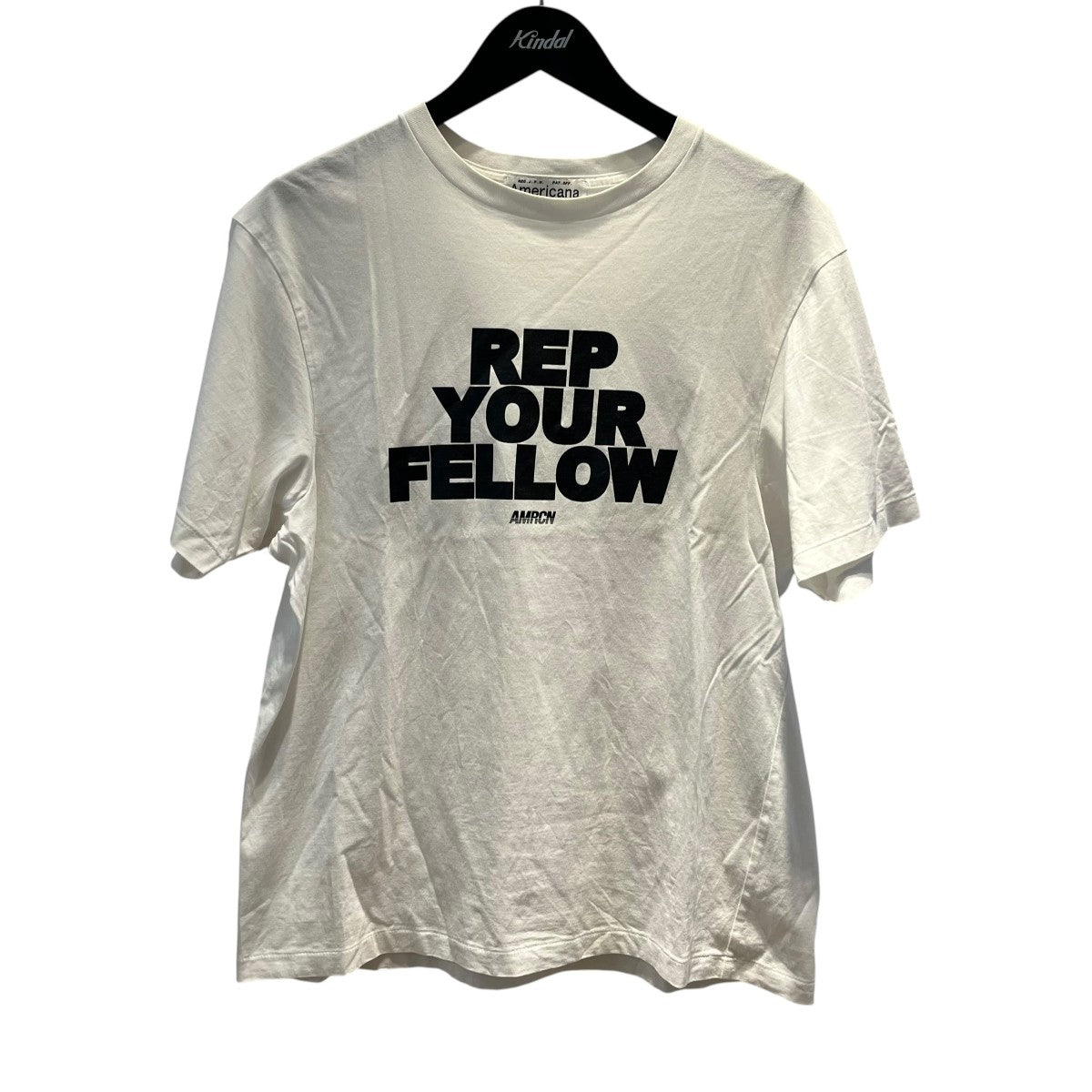REP YOUR FELLOWプリント柄Tシャツ