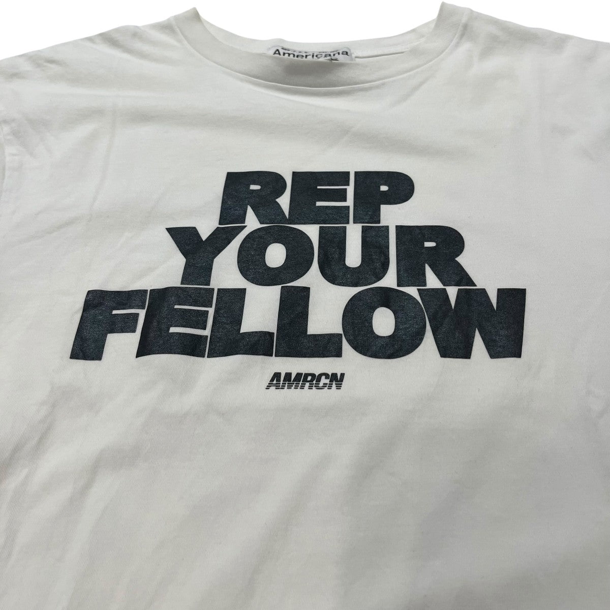 REP YOUR FELLOWプリント柄Tシャツ