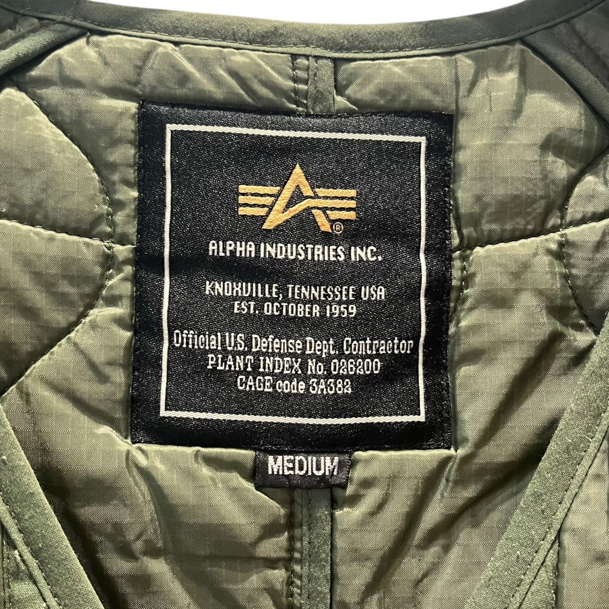 ALPHA INDUSTRIES キルティングコートTA1102-8003 古着・中古-4枚目のアイテム画像