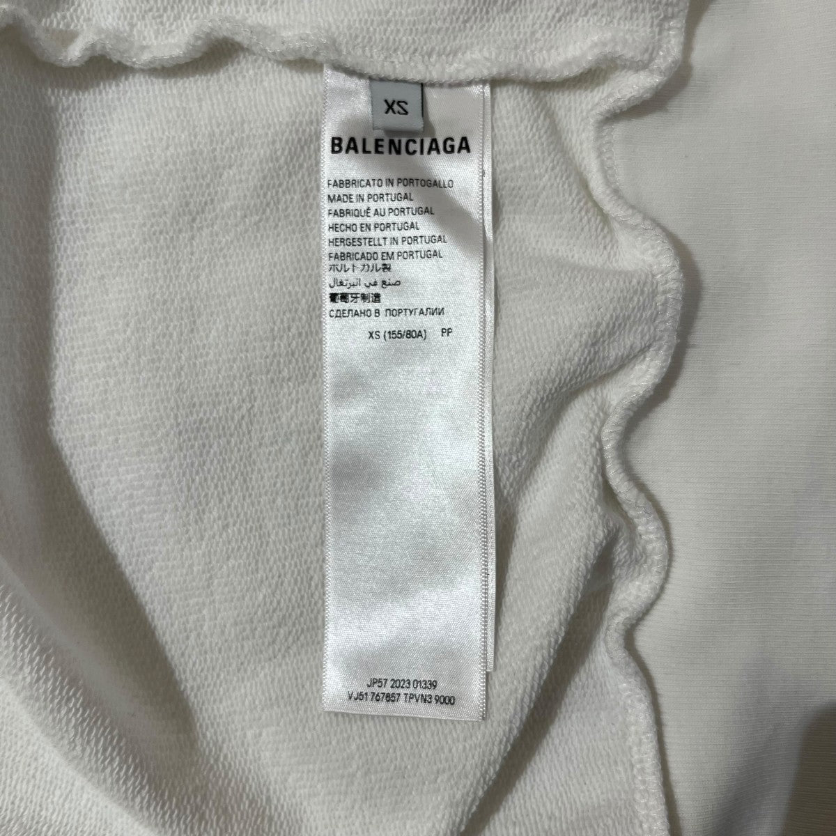 BALENCIAGA(バレンシアガ) 24SSジップアップパーカーSAMPLE STICKER