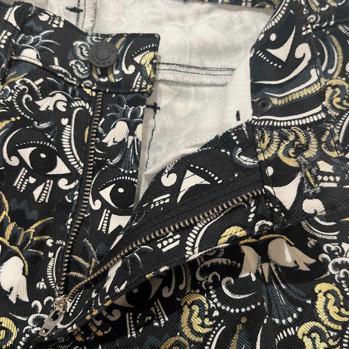 KENZO 総柄スキニーパンツ 古着・中古-4枚目のアイテム画像