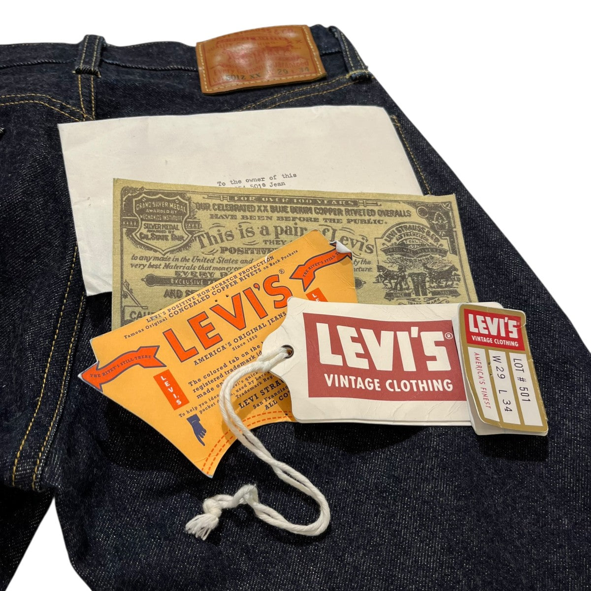 LEVI’S VINTAGE CLOTHING 1954年モデル 501ZXXデニムパンツPC9-50154-0110 古着・中古-5枚目のアイテム画像