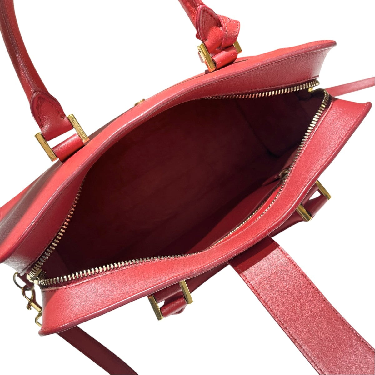 ネイビーカバス レザー 2WAY ハンドバッグ  357395